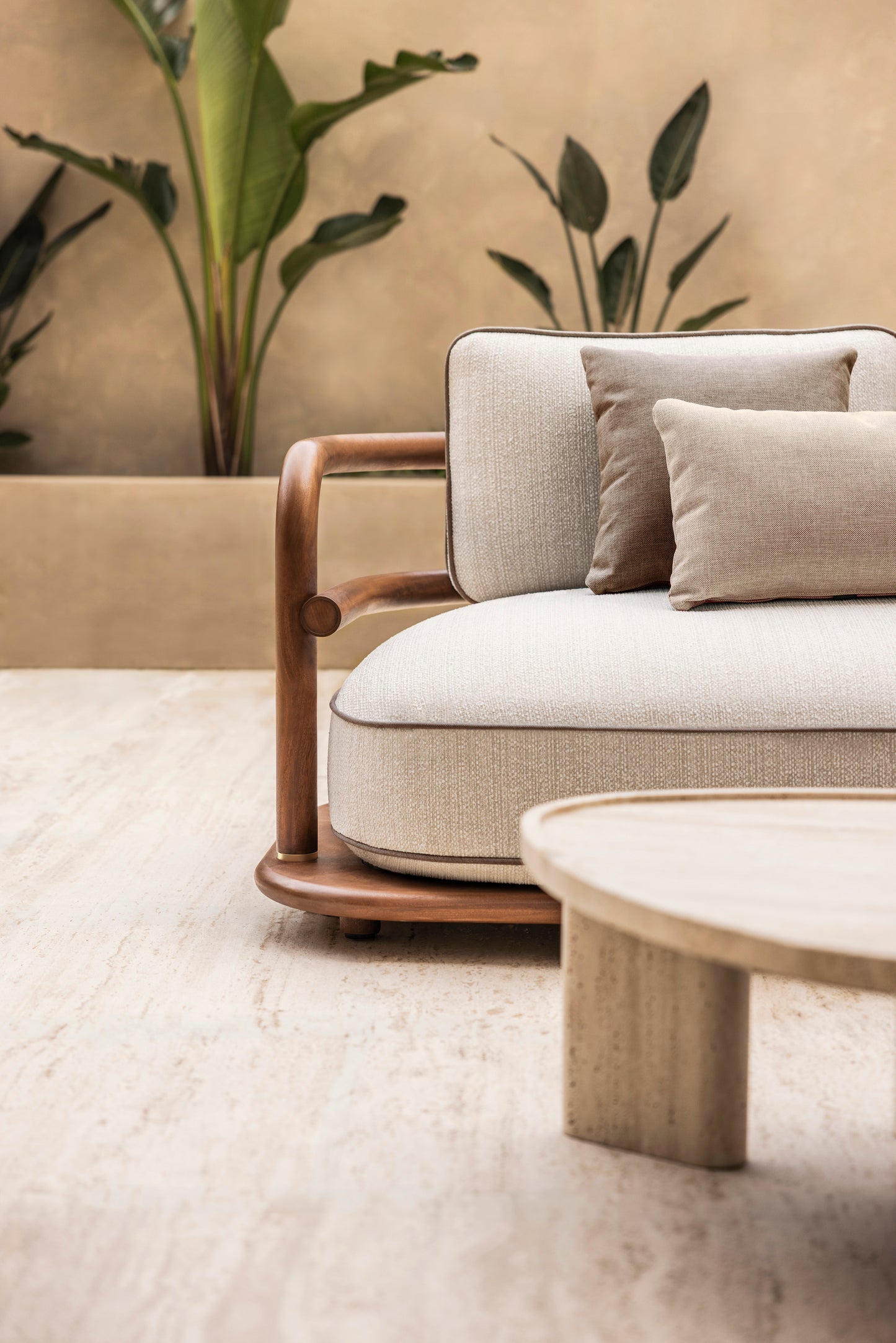 Meridies Travertine Coffee Table
