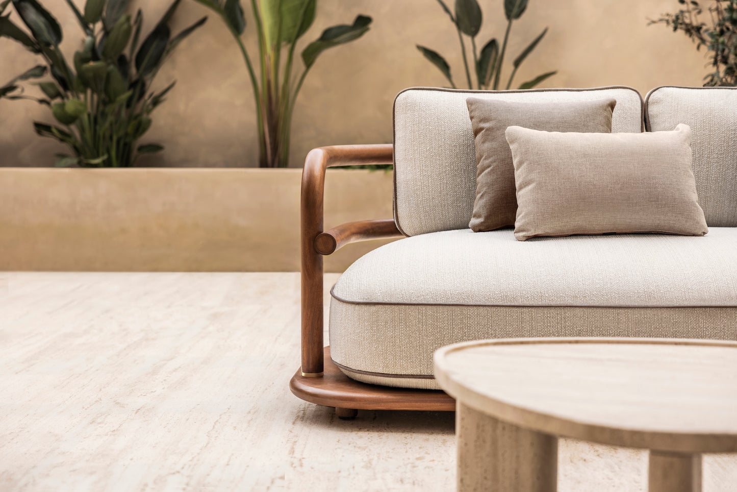 Meridies Travertine Coffee Table
