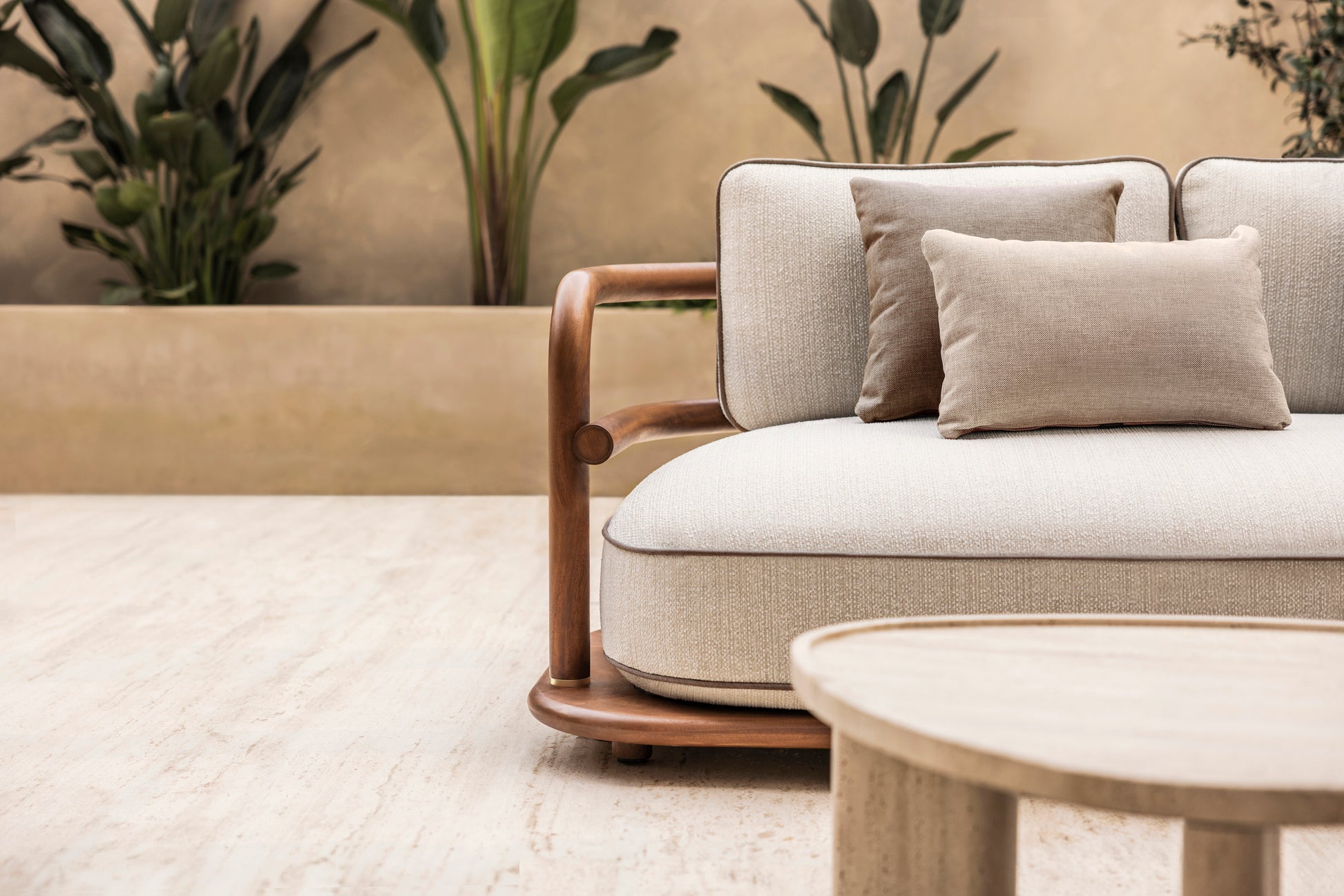 Meridies Travertine Coffee Table
