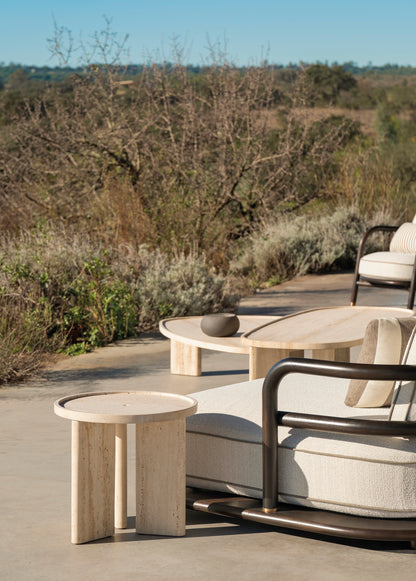 Meridies Travertine Coffee Table