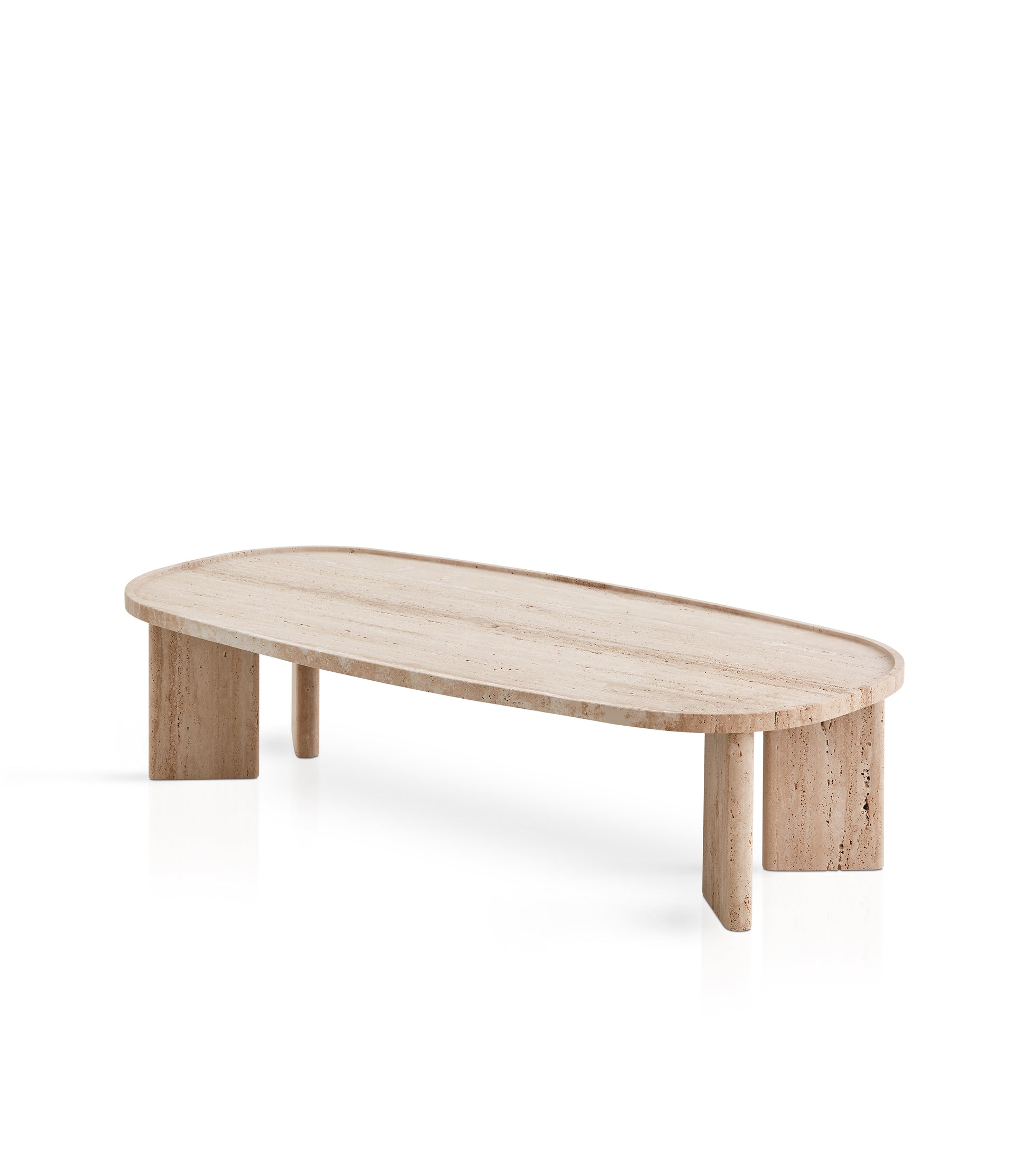 Meridies Travertine Coffee Table