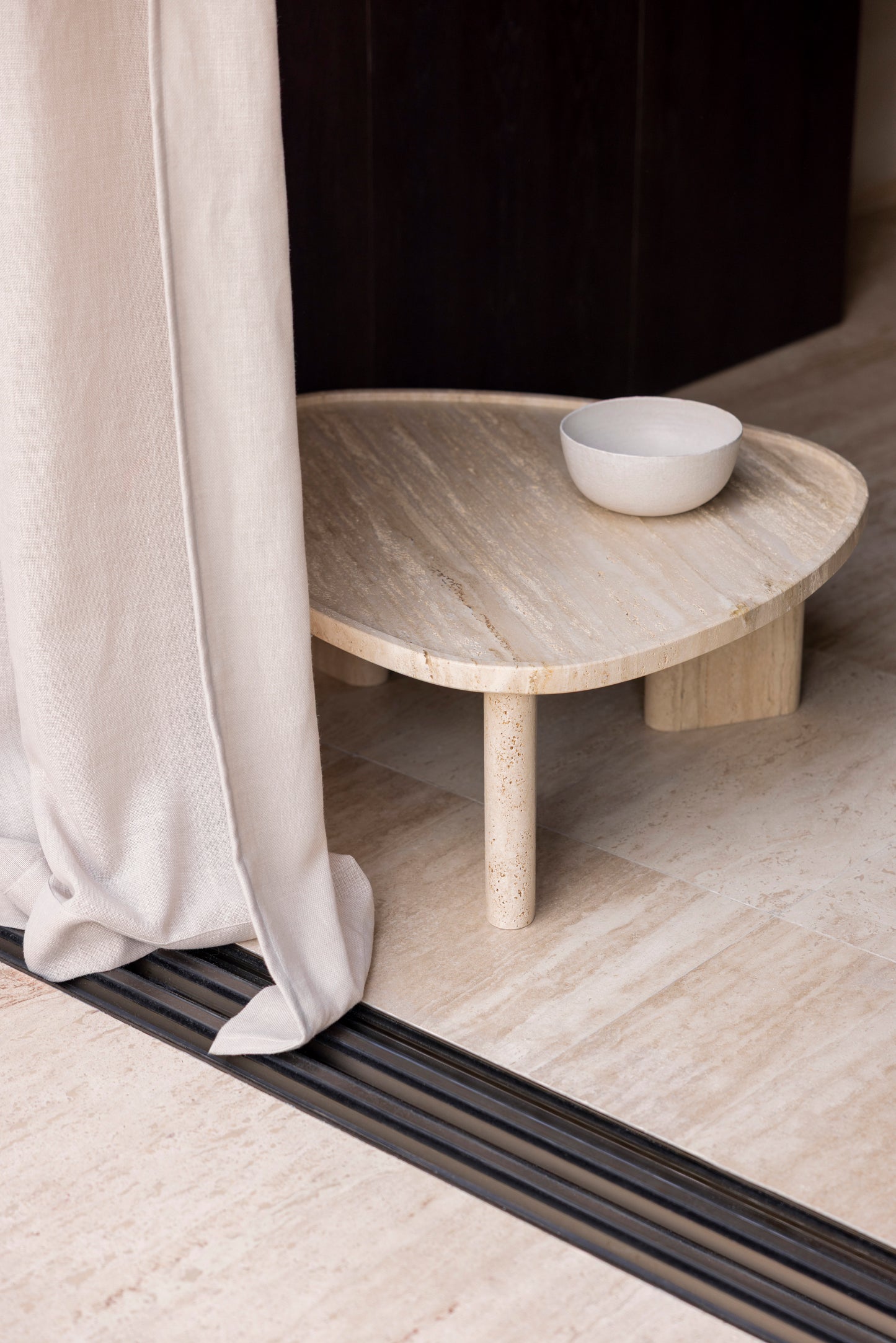 Meridies Travertine Coffee Table-Contract Furniture Store for hospitality, leisure & commercial projects