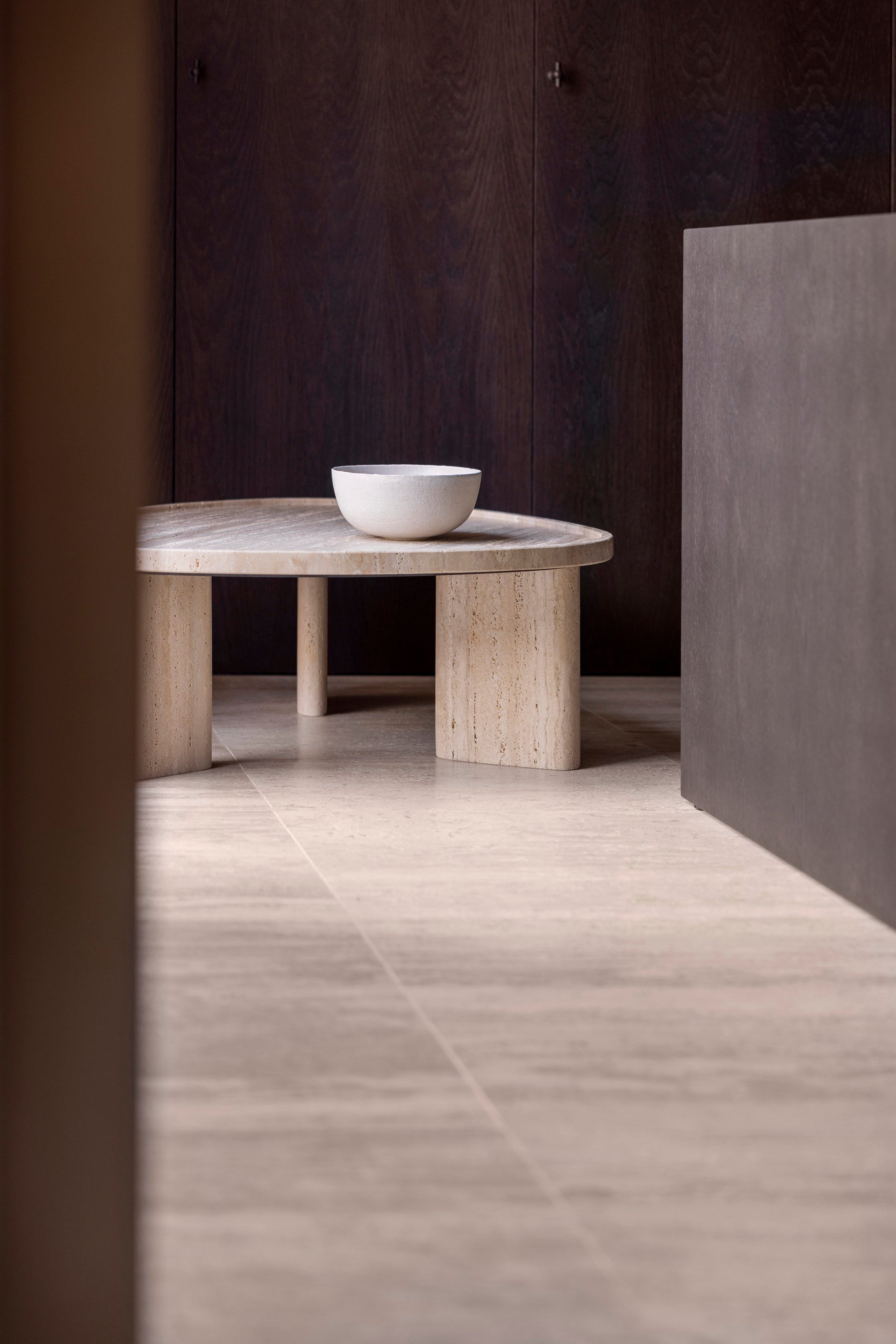 Meridies Travertine Coffee Table