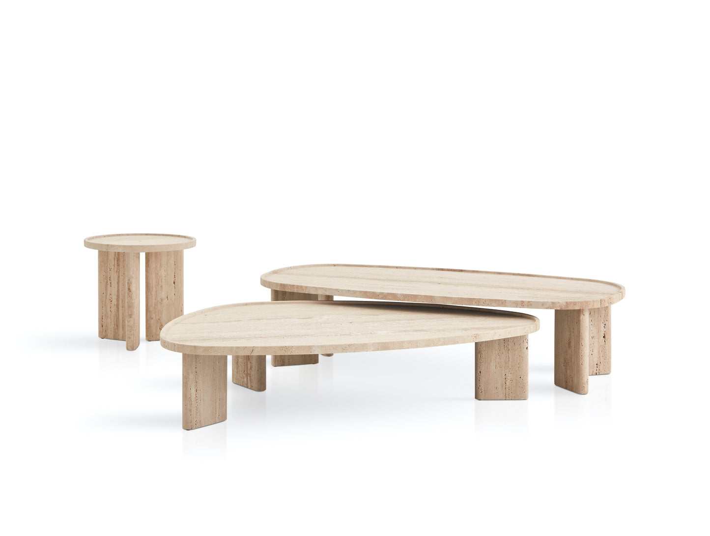 Meridies Travertine Coffee Table-Contract Furniture Store for hospitality, leisure & commercial projects