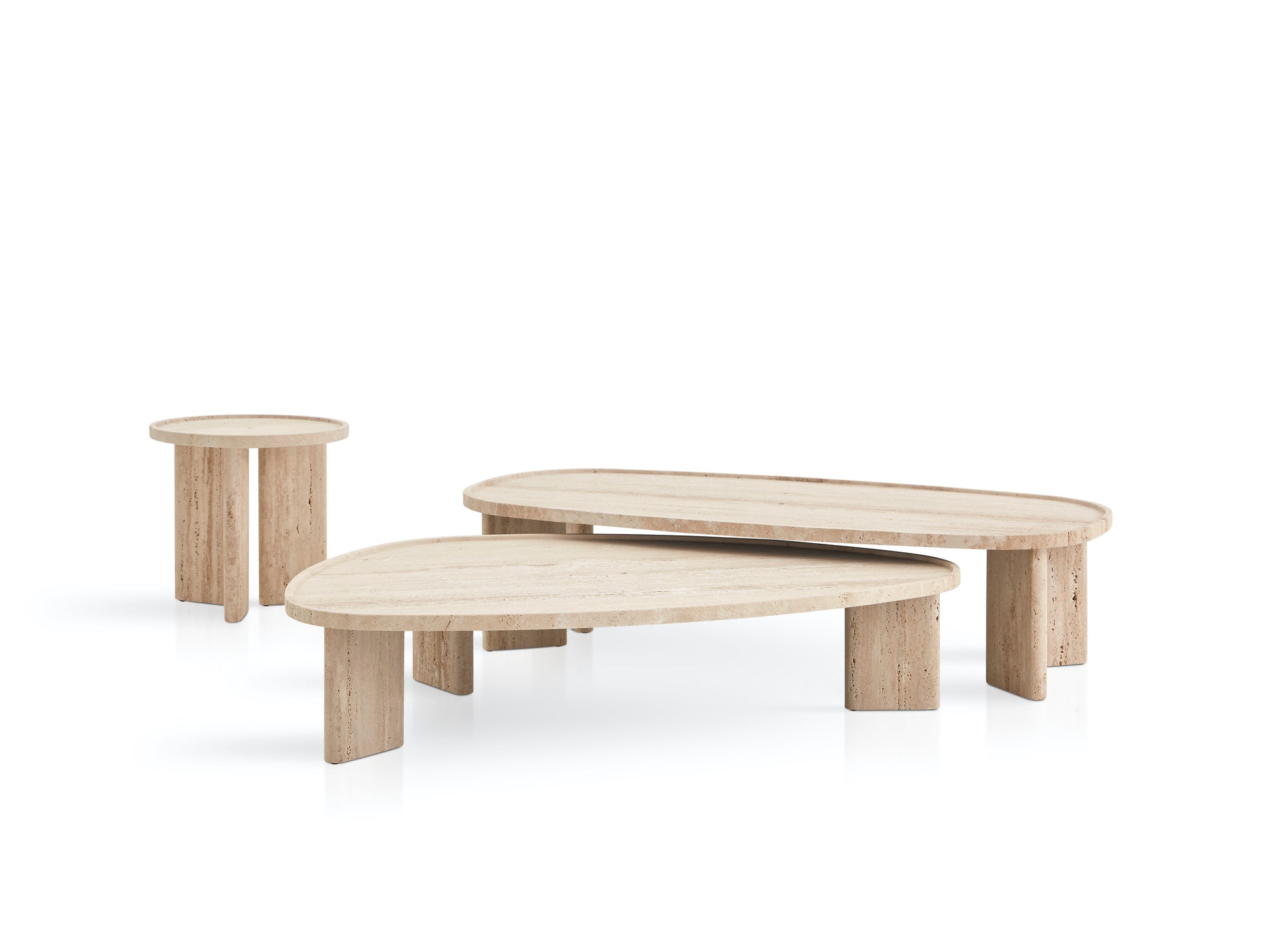 Meridies Travertine Coffee Table-Contract Furniture Store for hospitality, leisure & commercial projects