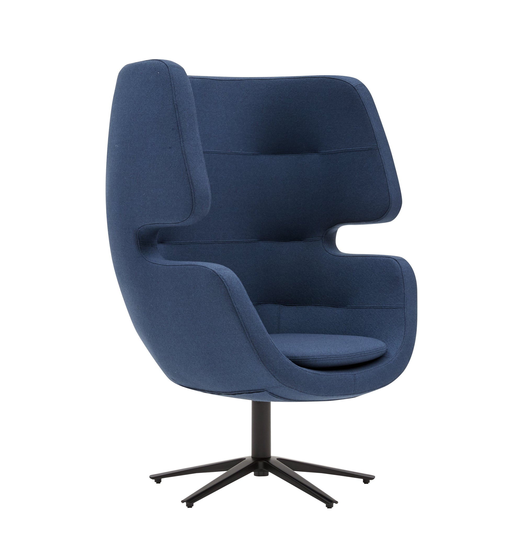 Moai Swivel Wing Lounge Chair-Softline-Contract Furniture Store