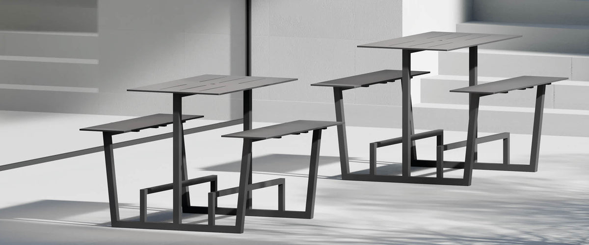 Mondrian BT.605 Poseur Bench Unit-Corbetta Salvatore-Contract Furniture Store