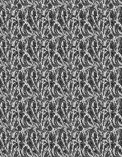 Mono Leaves Wallpaper