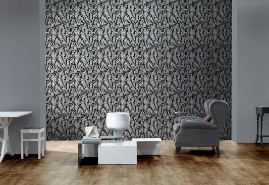 Mono Leaves Wallpaper-Contract Furniture Store for hospitality, leisure & commercial projects