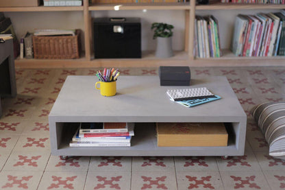 Monobloc Concrete Wheels Coffee Table