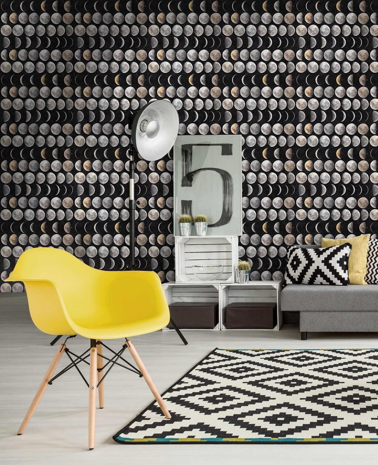 Moon Phases Wallpaper-Mind The Gap-Contract Furniture Store