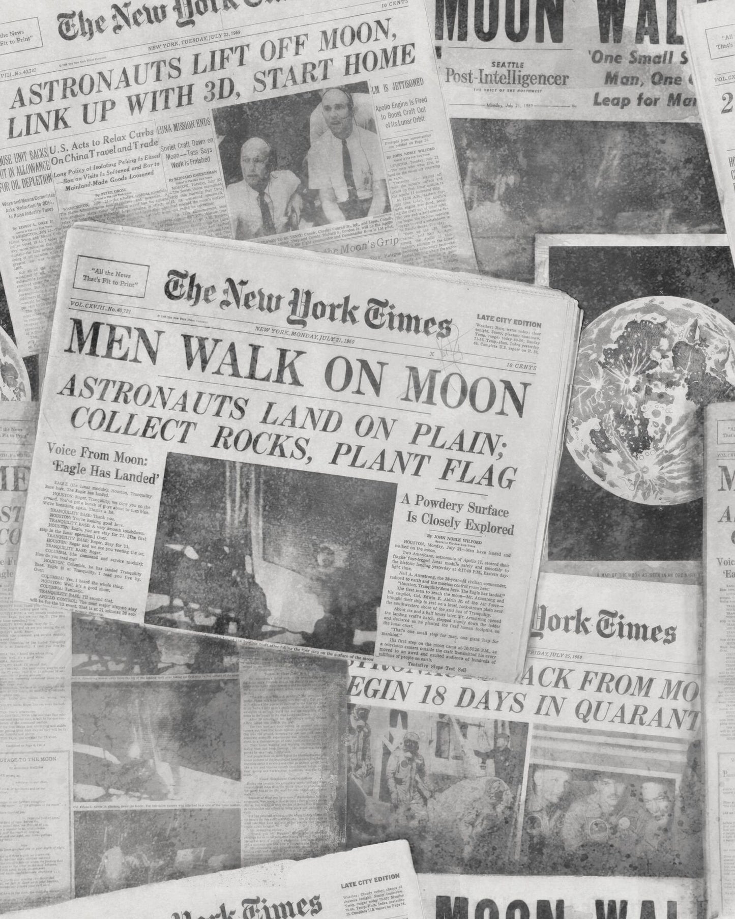 Moonwalker Neutral Wallpaper