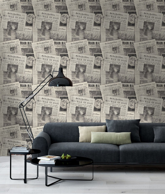 Moonwalker Neutral Wallpaper-Contract Furniture Store for hospitality, leisure & commercial projects