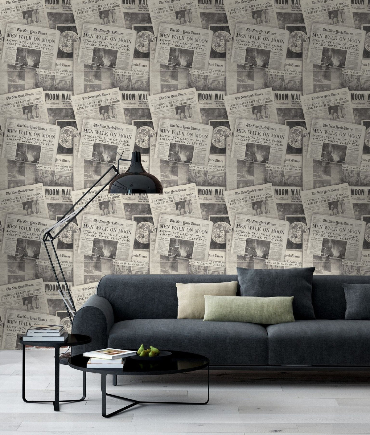 Moonwalker Neutral Wallpaper-Mind The Gap-Contract Furniture Store