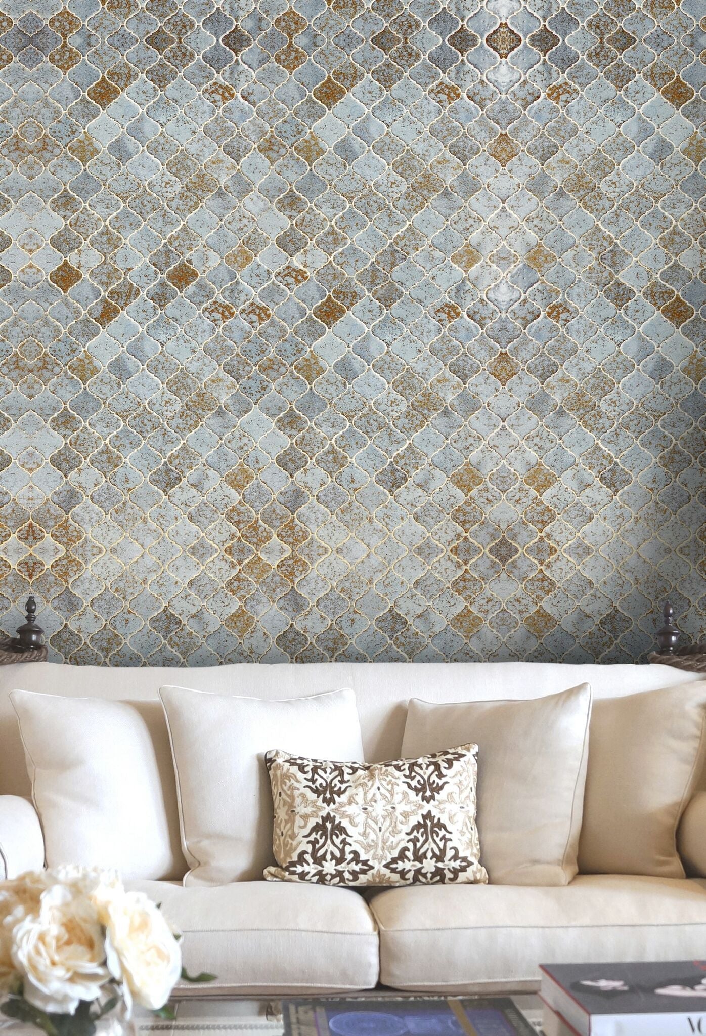 Morocco Tiles Wallpaper-Contract Furniture Store for hospitality, leisure & commercial projects
