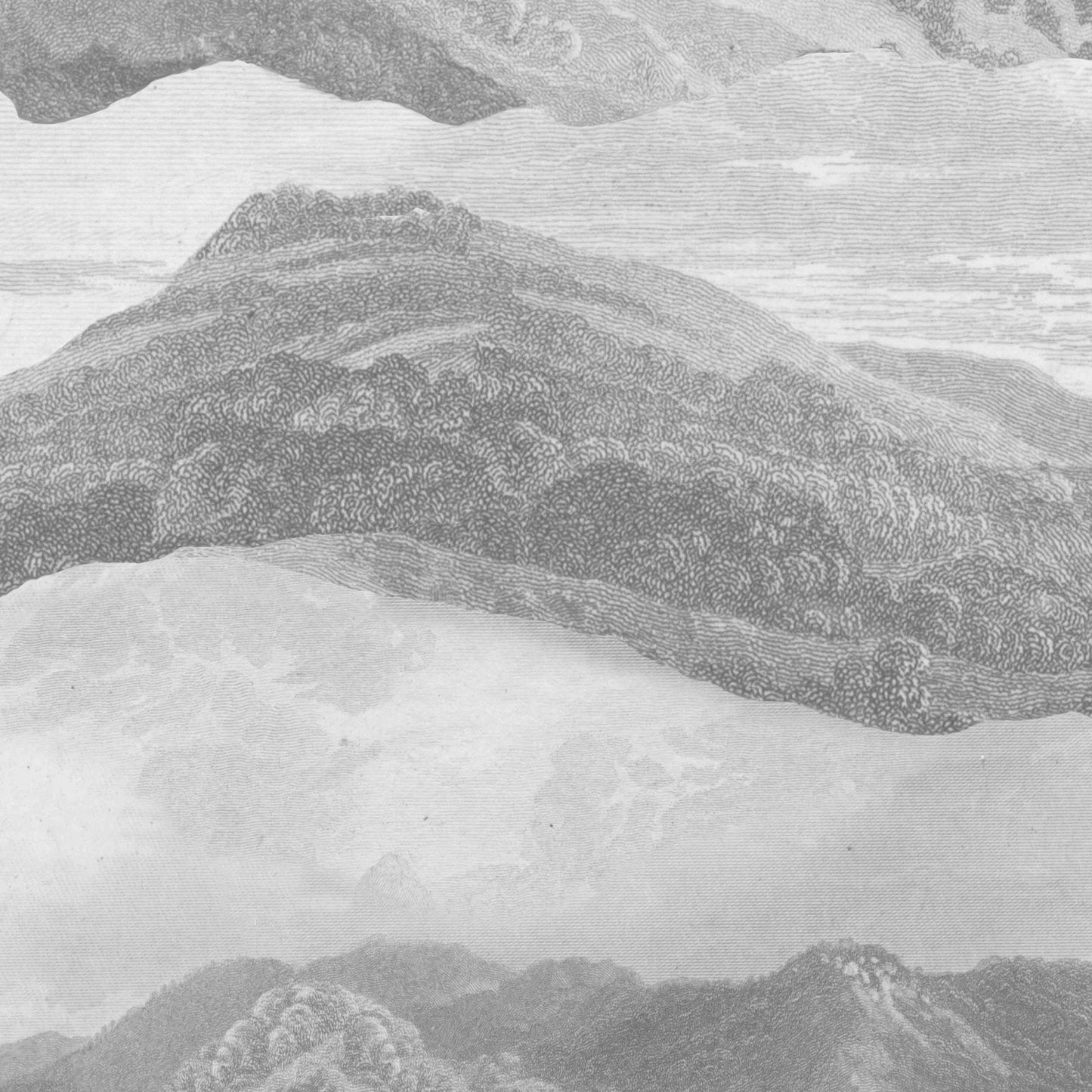 Mountain & Clouds Landscape Feature Wallpaper