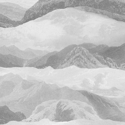 Mountain & Clouds Landscape Feature Wallpaper