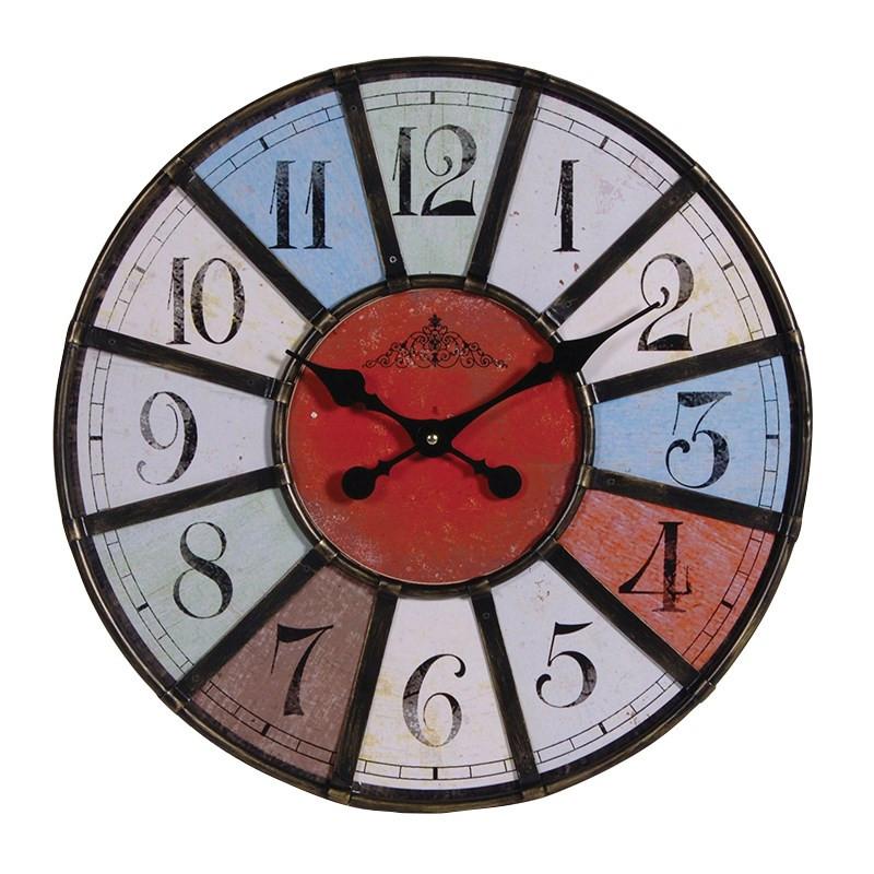 Multi Colour Wall Clock-Coach House-Contract Furniture Store