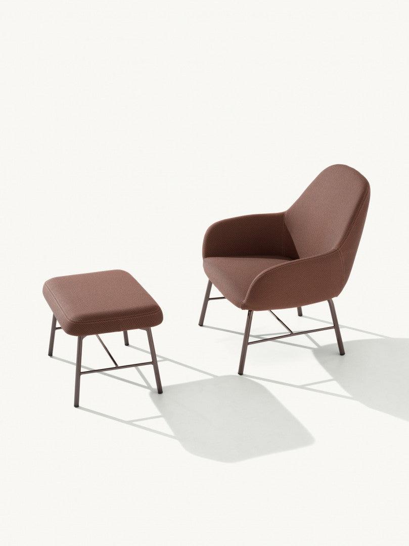 Myra 655 Lounge Chair-Et al. Metalmobil-Contract Furniture Store