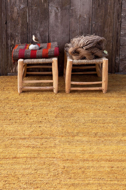 Natural Earth Ochre Rug