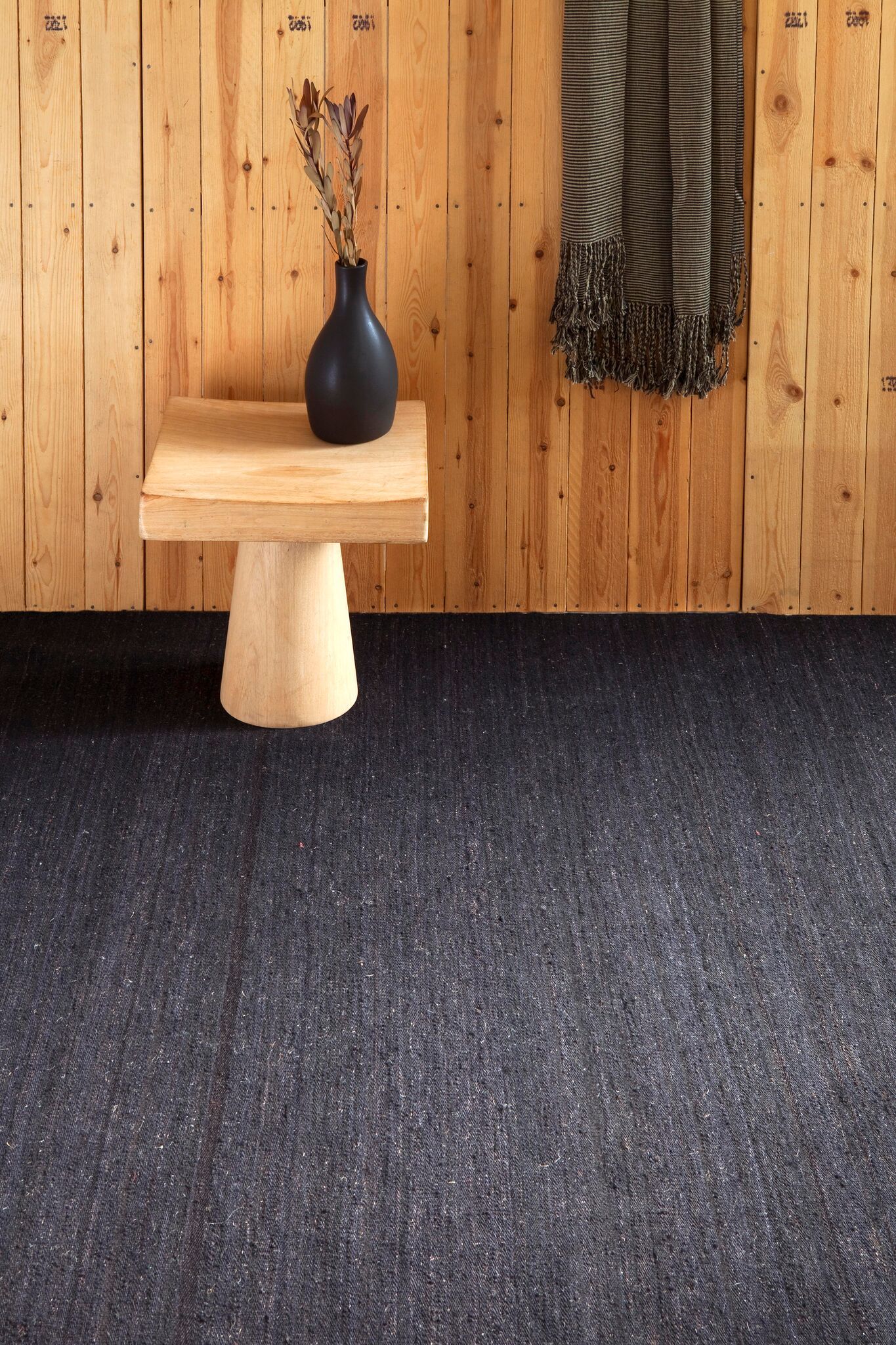 Natural Nomad Black Rug