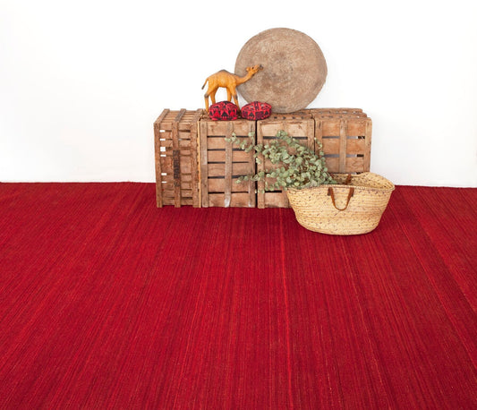 Natural Nomad Deep Red Rug