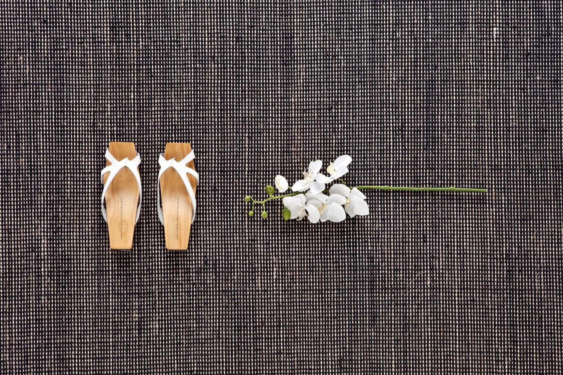 Natural Tatami Black Rug