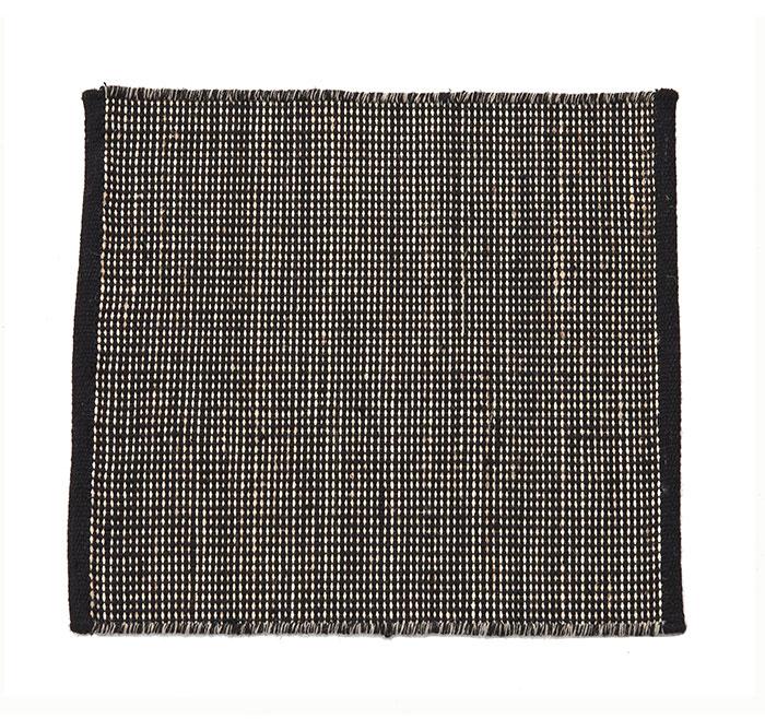 Natural Tatami Black Rug