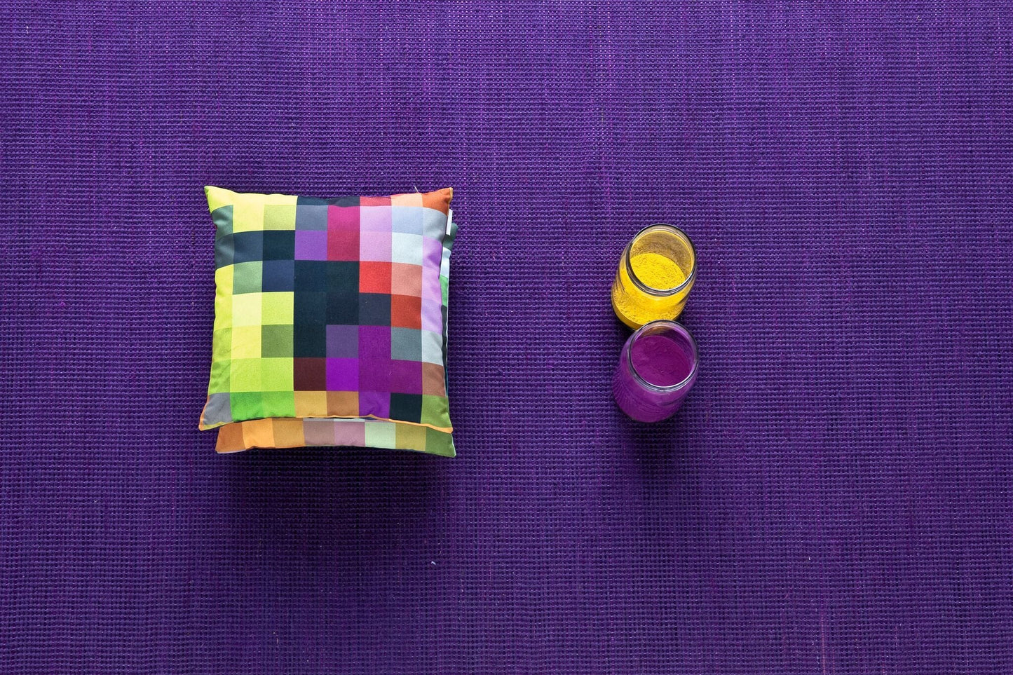 Natural Tatami Purple Rug