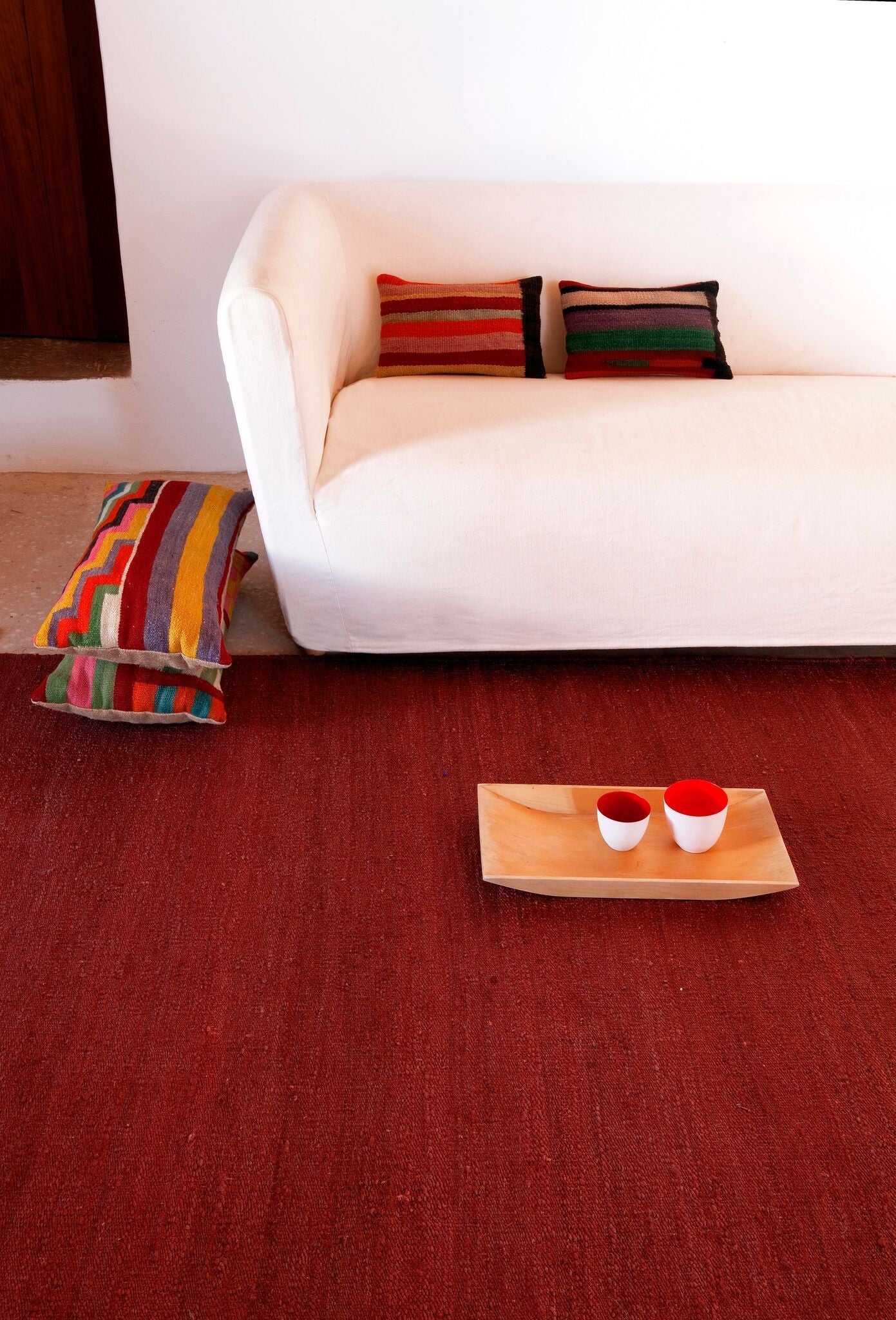 Natural Vegetal Garnet Rug