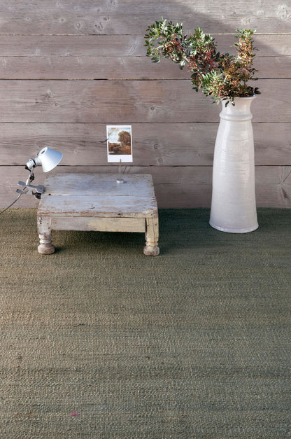Natural Vegetal Greenish Grey Rug