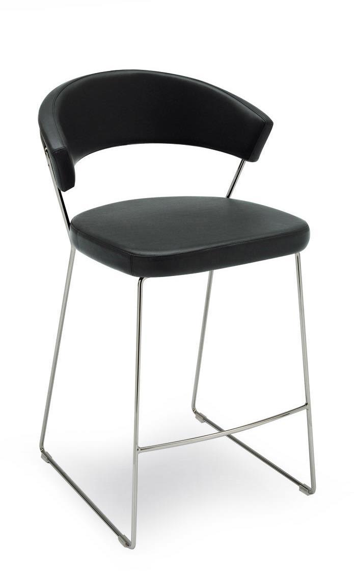 New York High Stool c/w Sled Legs-Calligaris-Contract Furniture Store