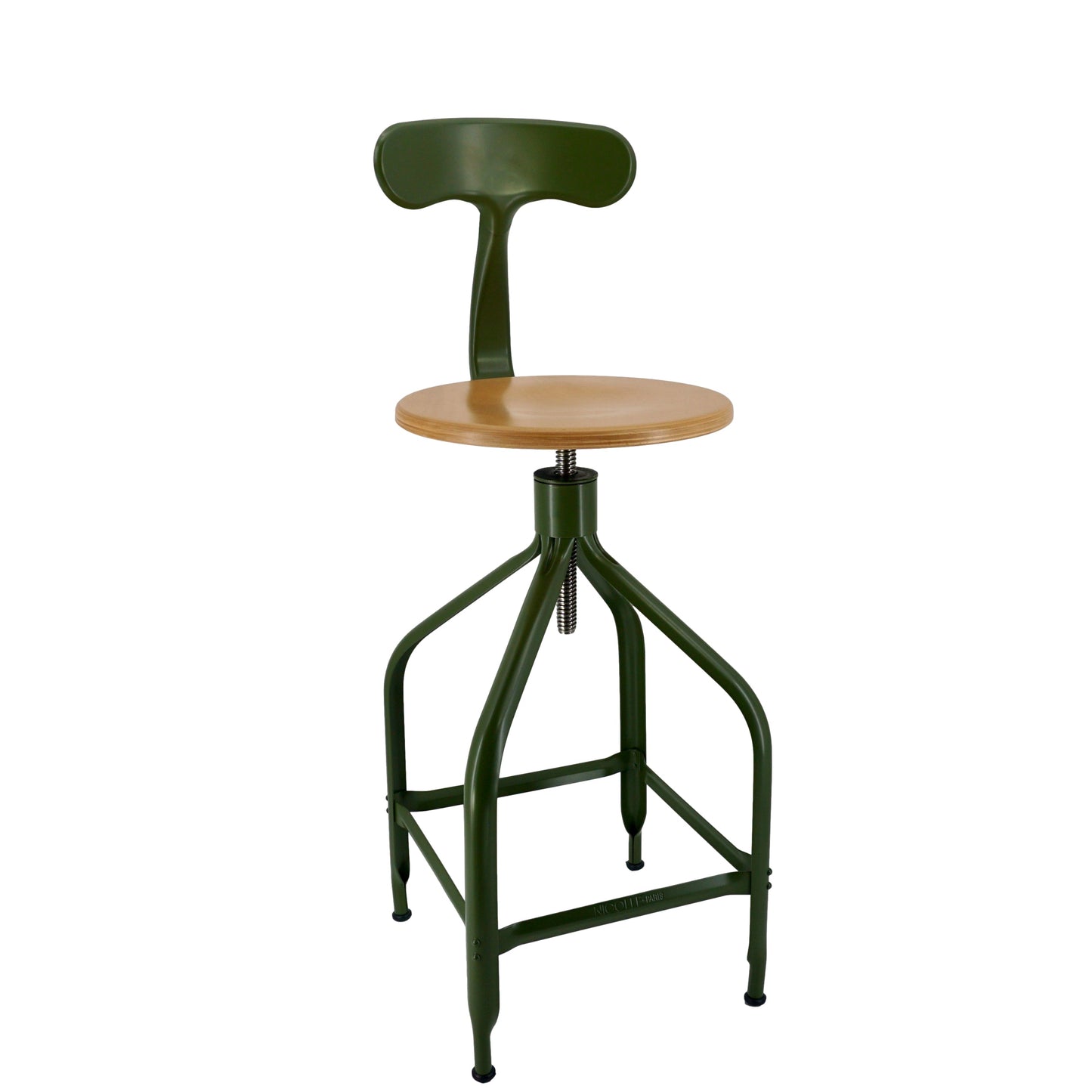 Nicolle® Adjustable Metal High Stool-Contract Furniture Store for hospitality, leisure & commercial projects