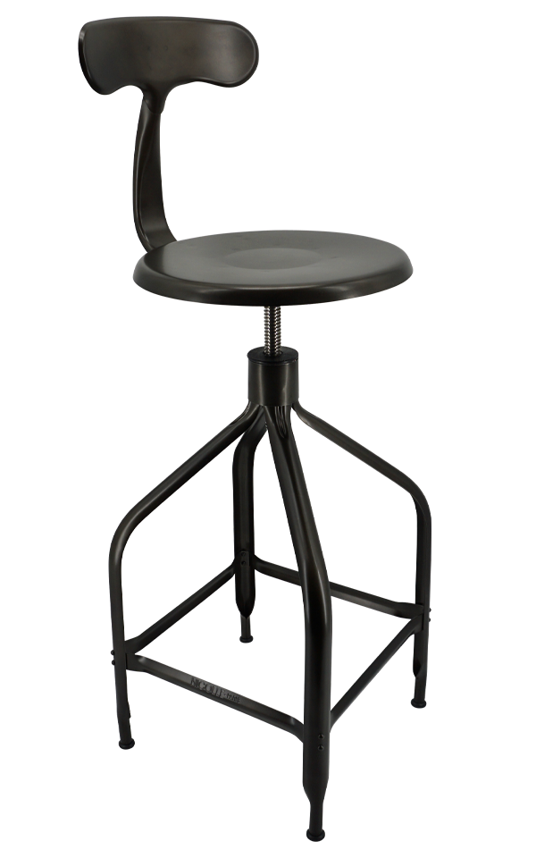 Nicolle® Adjustable Metal High Stool-Contract Furniture Store for hospitality, leisure & commercial projects