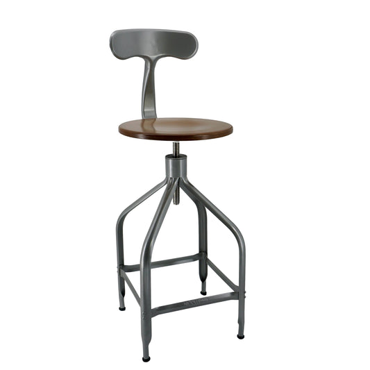 Nicolle® Adjustable Metal High Stool-Contract Furniture Store for hospitality, leisure & commercial projects
