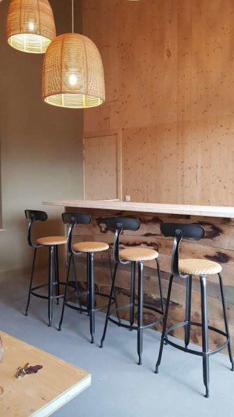 Nicolle® Loom & Metal High Stool
