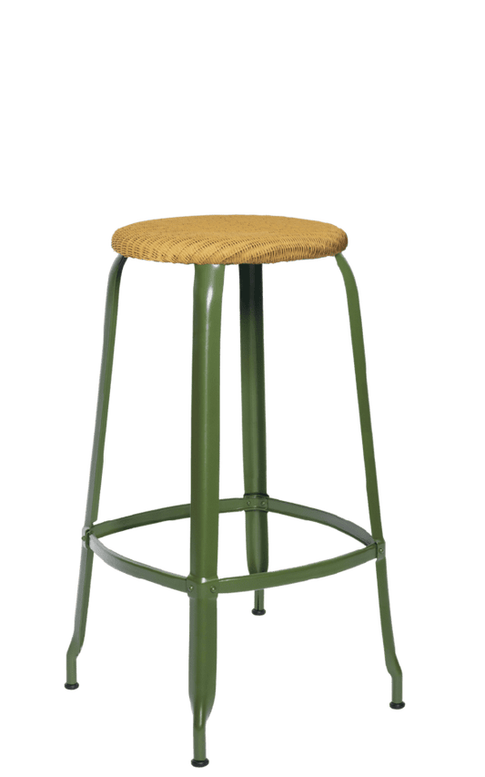 Nicolle® Loom & Metal High Stool-Contract Furniture Store for hospitality, leisure & commercial projects
