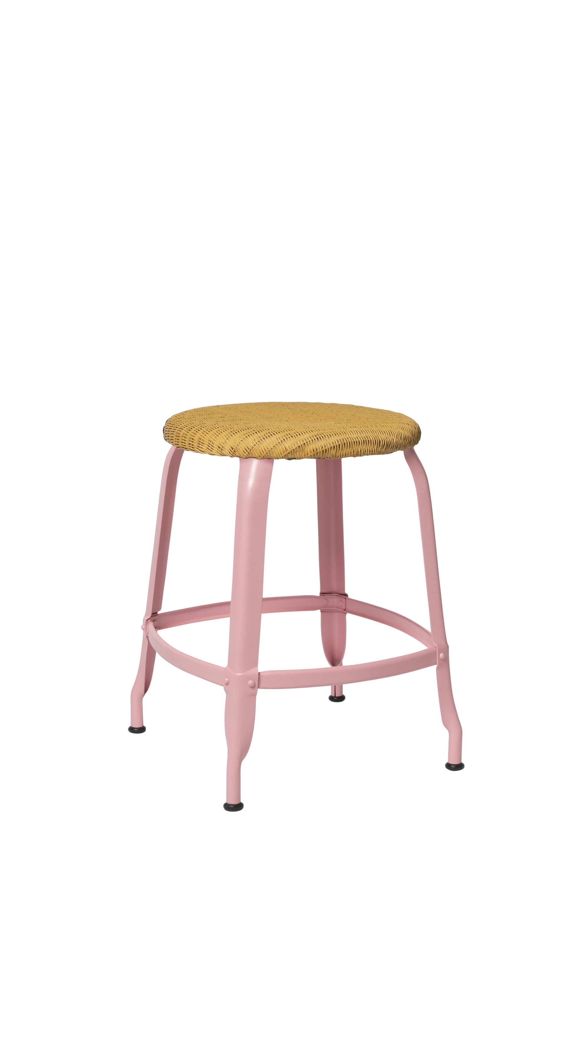 Nicolle® Loom & Metal Low Stool-Contract Furniture Store for hospitality, leisure & commercial projects