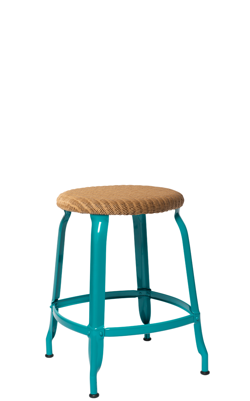 Nicolle® Loom & Metal Low Stool-Contract Furniture Store for hospitality, leisure & commercial projects