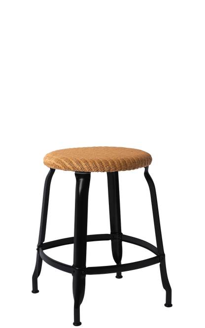 Nicolle® Loom & Metal Low Stool-Contract Furniture Store for hospitality, leisure & commercial projects