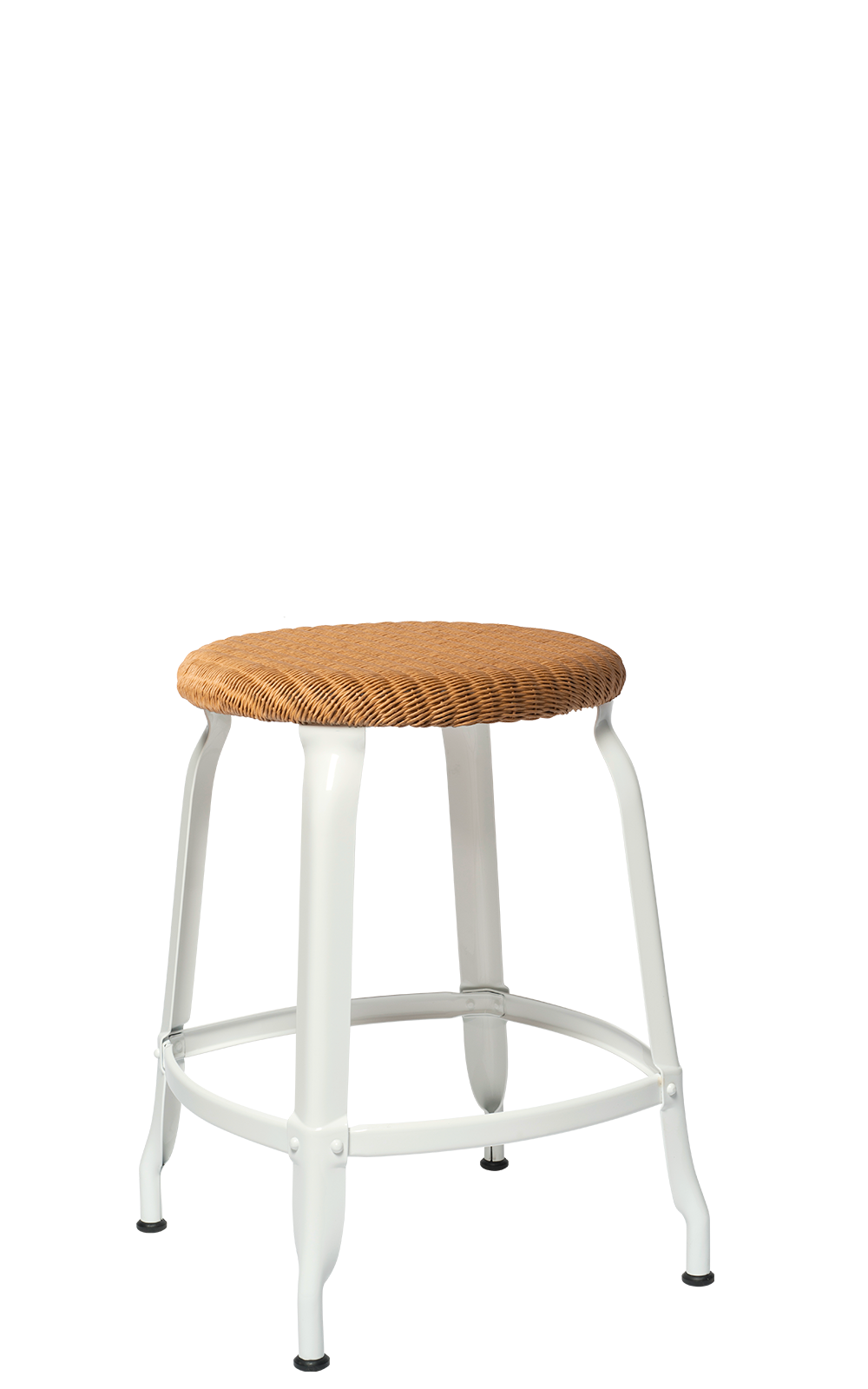 Nicolle® Loom & Metal Low Stool-Contract Furniture Store for hospitality, leisure & commercial projects