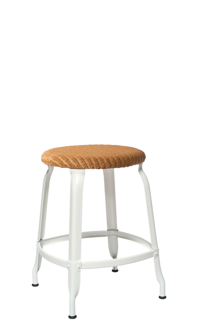 Nicolle® Loom & Metal Low Stool-Contract Furniture Store for hospitality, leisure & commercial projects