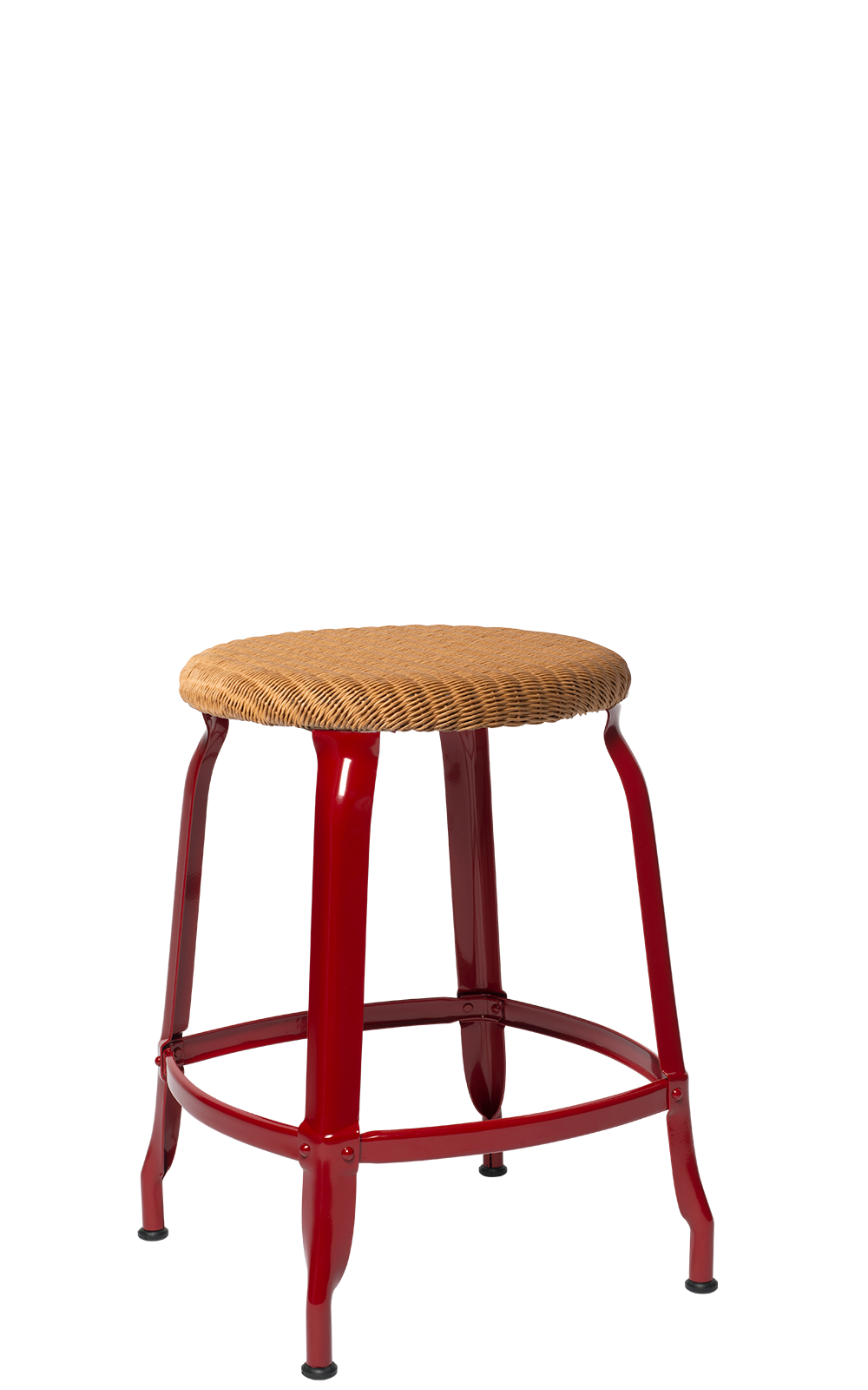 Nicolle® Loom & Metal Low Stool-Contract Furniture Store for hospitality, leisure & commercial projects