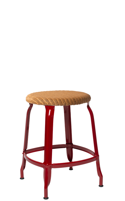 Nicolle® Loom & Metal Low Stool-Contract Furniture Store for hospitality, leisure & commercial projects