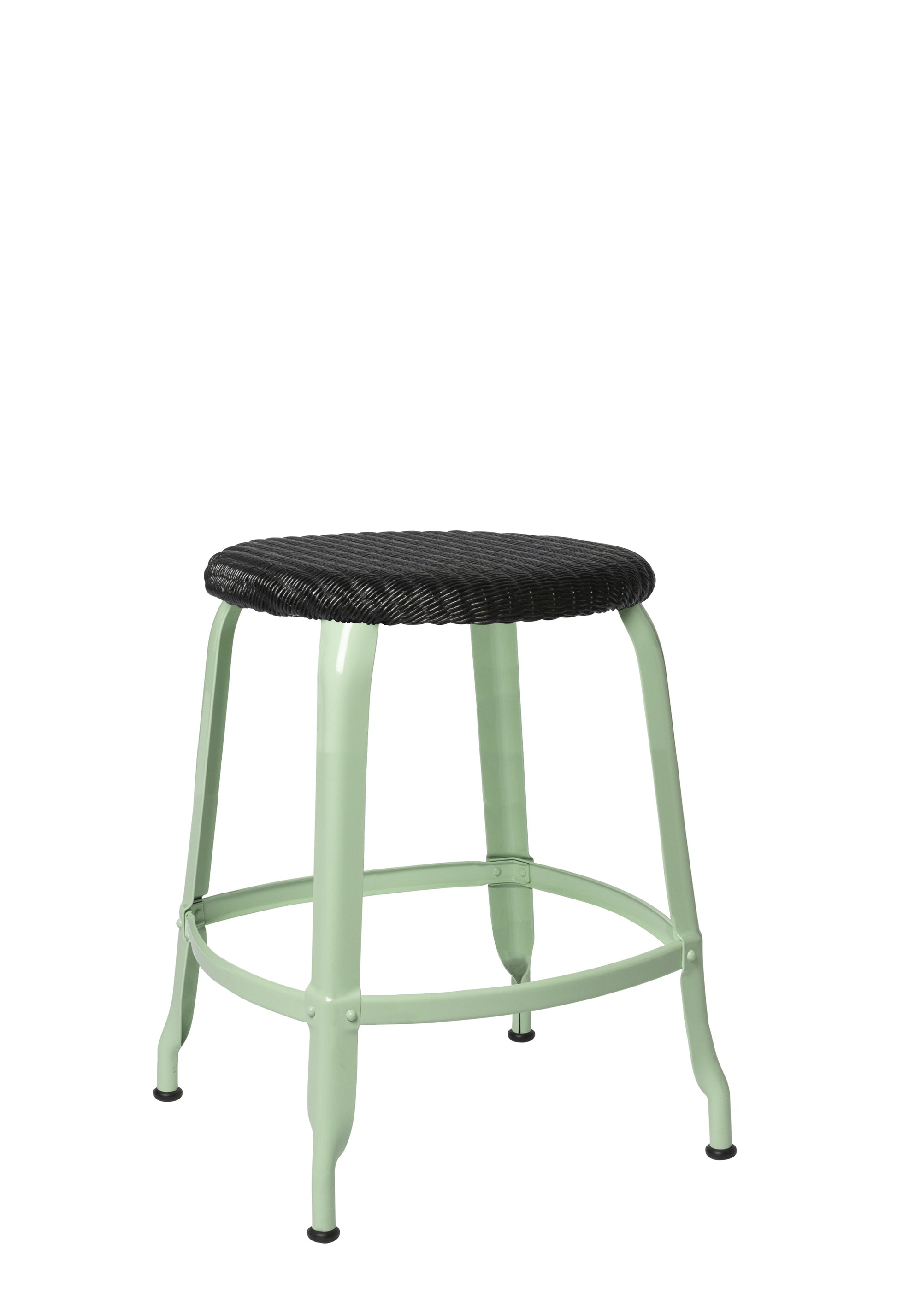Nicolle® Loom & Metal Low Stool-Contract Furniture Store for hospitality, leisure & commercial projects