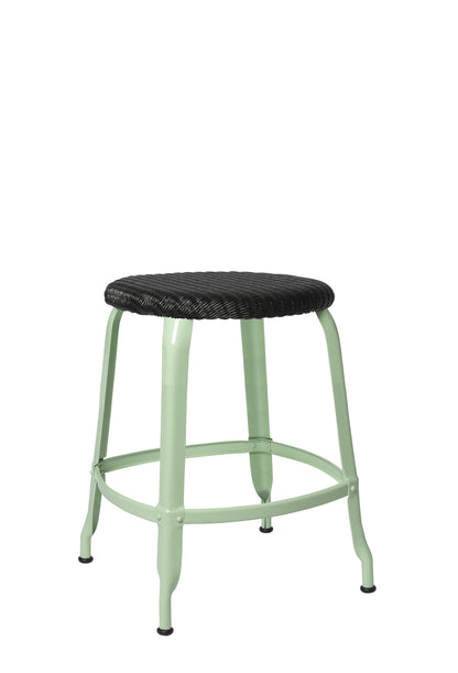 Nicolle® Loom & Metal Low Stool-Contract Furniture Store for hospitality, leisure & commercial projects