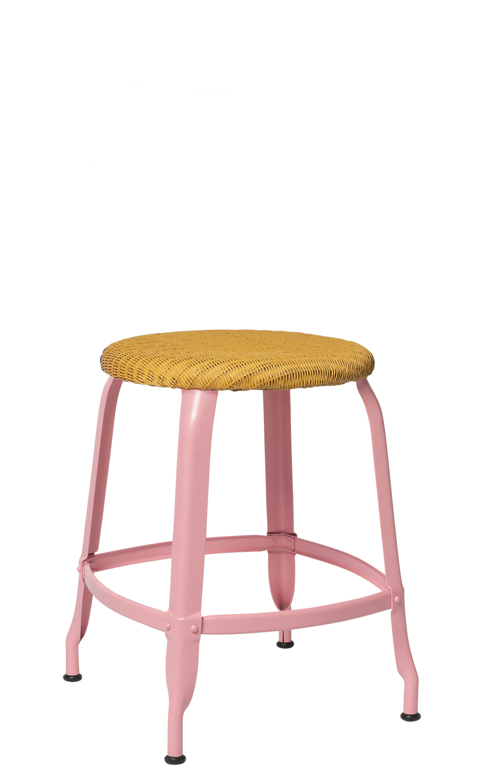Nicolle® Loom & Metal Low Stool-Contract Furniture Store for hospitality, leisure & commercial projects