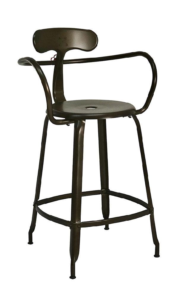 Nicolle® Metal H60 High Stool-Contract Furniture Store for hospitality, leisure & commercial projects