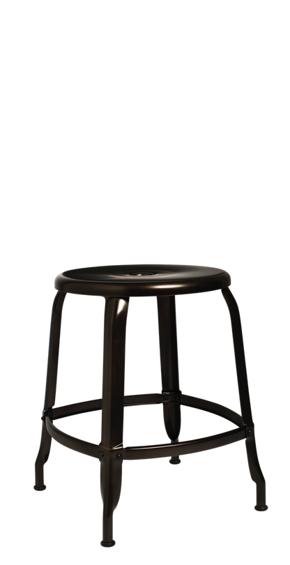 Nicolle® Metal Low Stool-Contract Furniture Store for hospitality, leisure & commercial projects