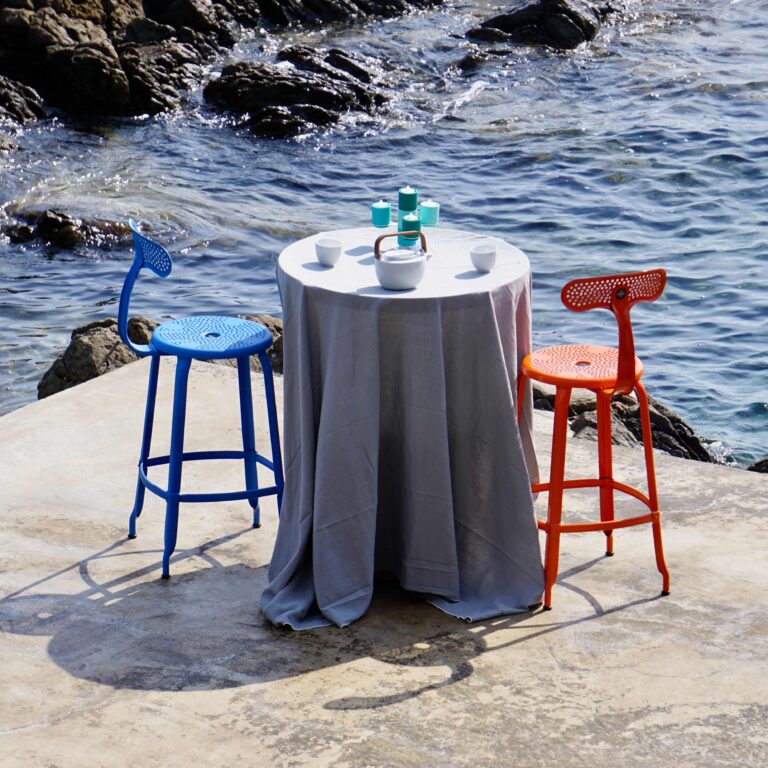 Nicolle® Outdoor High Stool-Contract Furniture Store for hospitality, leisure & commercial projects